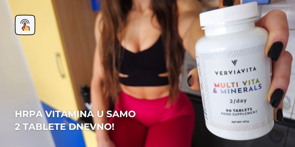 Verviavita Multi Vita & Minerals - hrpa vitamina u samo 2 tablete